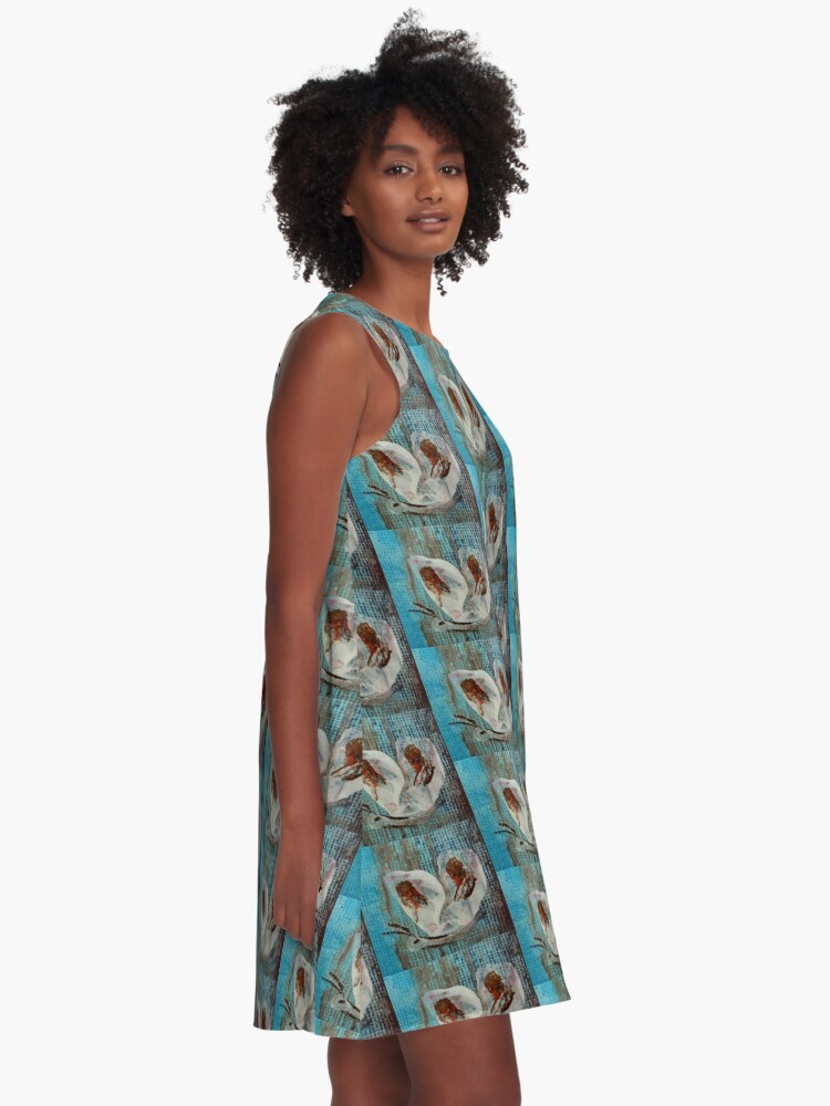 Alternate view of Butterfly. Impressionism A-Line Dress