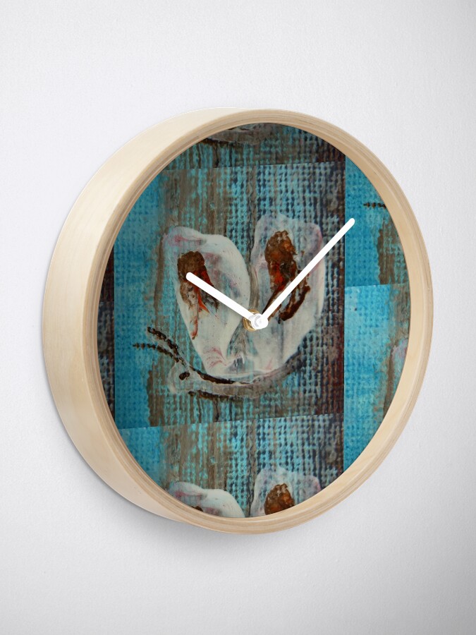 Alternate view of Butterfly. Impressionism Clock