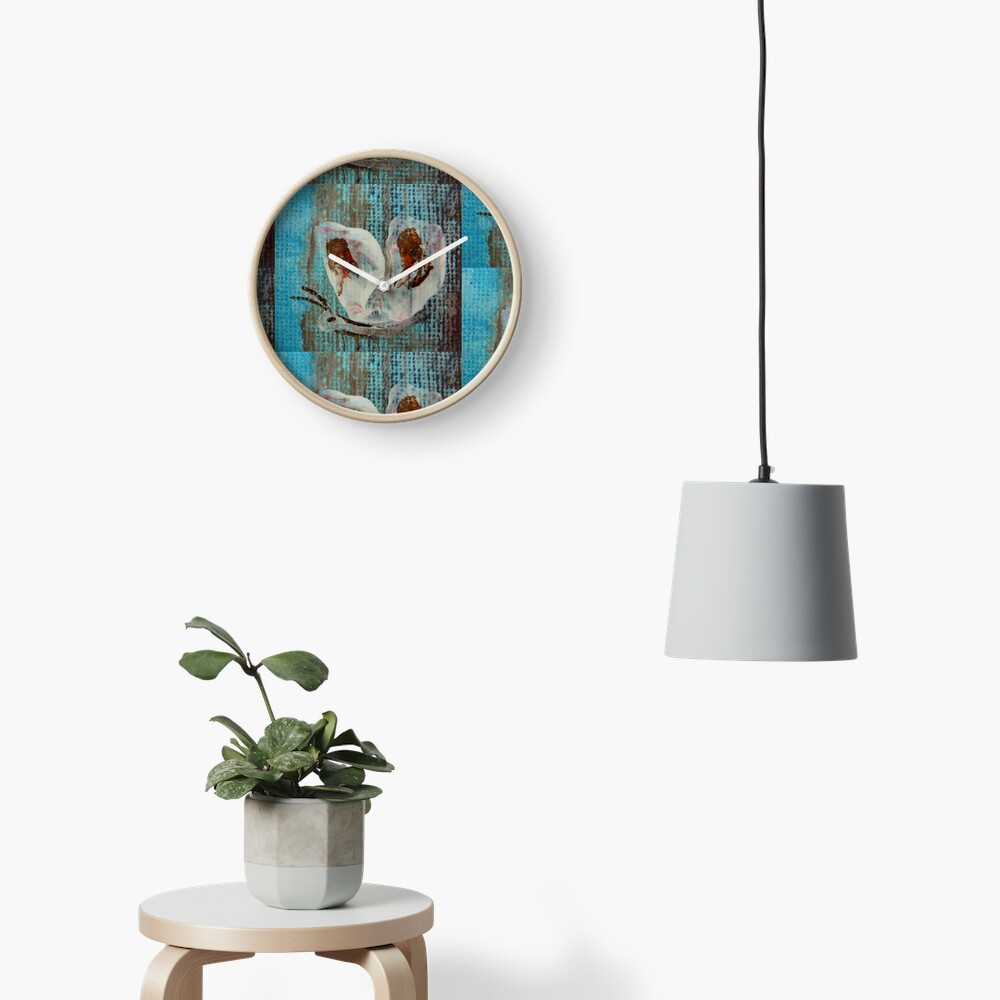 Butterfly. Impressionism Clock