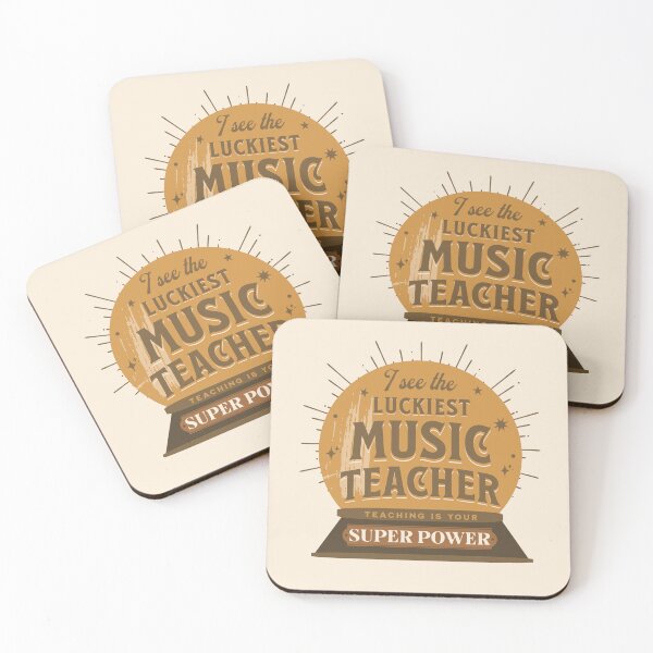 Item preview, Luckiest Music Teacher  designed and sold by JooArtPrints  ★★★★★.