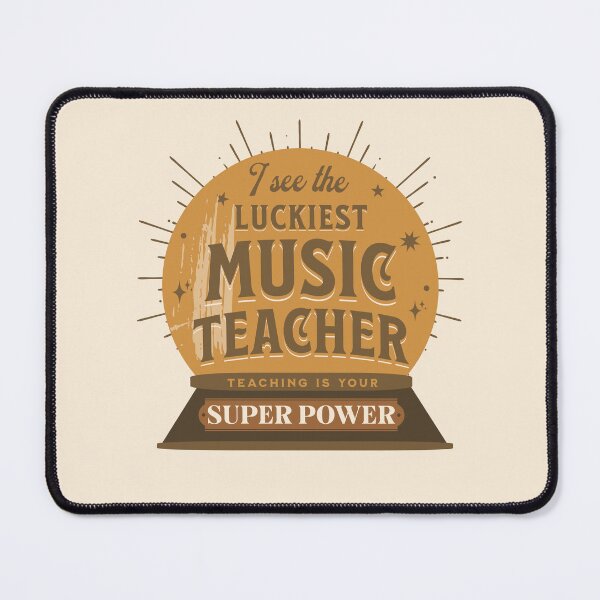 Item preview, Luckiest Music Teacher designed and sold by JooArtPrints ★★★★★.