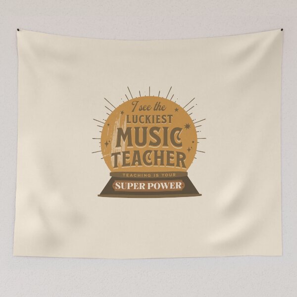 Item preview, Luckiest Music Teacher  designed and sold by JooArtPrints  ★★★★★.