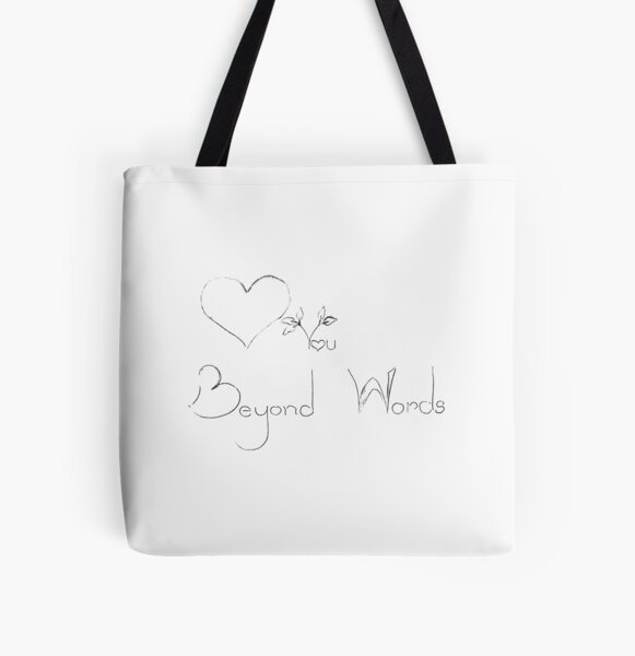 Love you beyond words, All Over Print Tote Bag