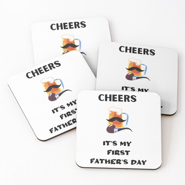 Item preview, Cheers Itx27s my first Fatherx27s Day designed and sold by FederiBernar.