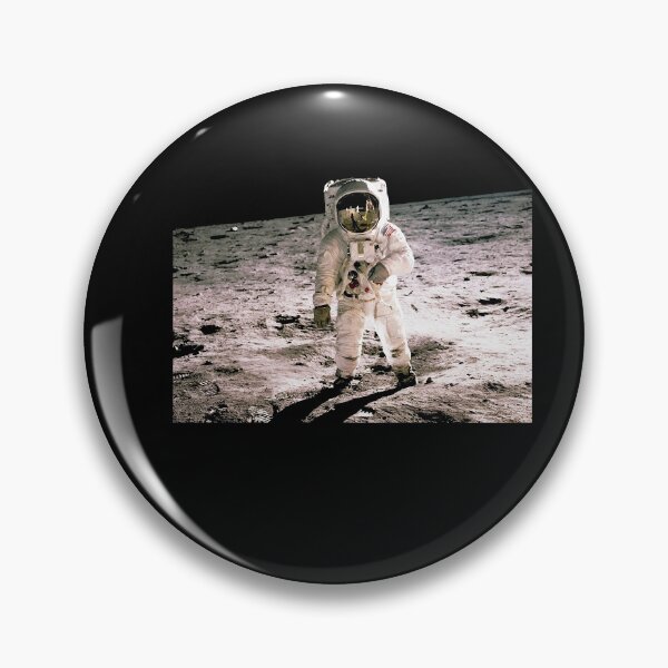 Item preview, BUZZ ALDRIN WALKING ON THE MOON Poster designed and sold by runkullilei.