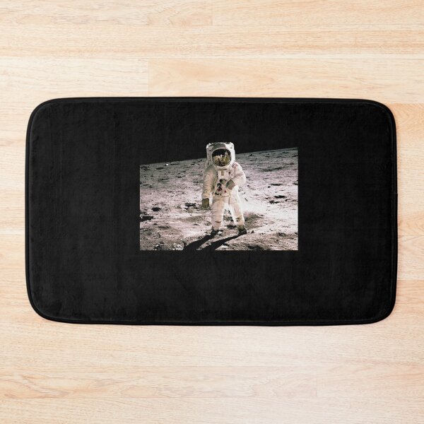 Item preview, BUZZ ALDRIN WALKING ON THE MOON Poster designed and sold by runkullilei.