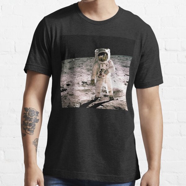 Item preview, BUZZ ALDRIN WALKING ON THE MOON Poster designed and sold by runkullilei.