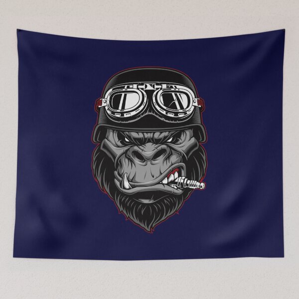 Item preview, Gorilla Biker Mascot designed and sold by FederiBernar.