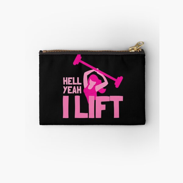 Item preview, Hell YEAH ! I lift! with woman in pink designed and sold by jazzydevil.