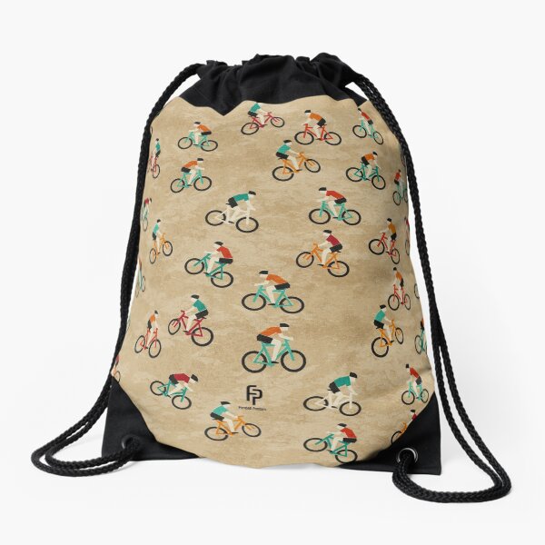Mountain Biking at Hadleigh Castle Country Park Drawstring Bag