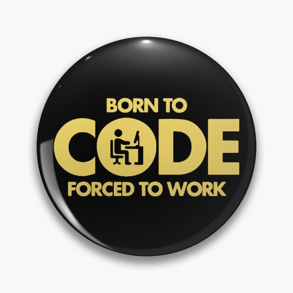 Aperçu de l'œuvre Né pour coder forcé de travailler créée et vendue par designdroplet.