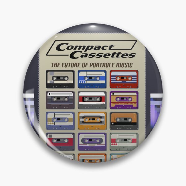 Item preview, Compact Cassettes - The Future of Portable Music (Analogue VS Digital? Analogue Sounds Better!) Retro Style ad for Audio Tapes (Beige Background) designed and sold by RetroTeeStudio.