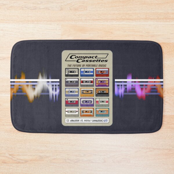 Item preview, Compact Cassettes - The Future of Portable Music (Analogue VS Digital? Analogue Sounds Better!) Retro Style ad for Audio Tapes (Beige Background) designed and sold by RetroTeeStudio.