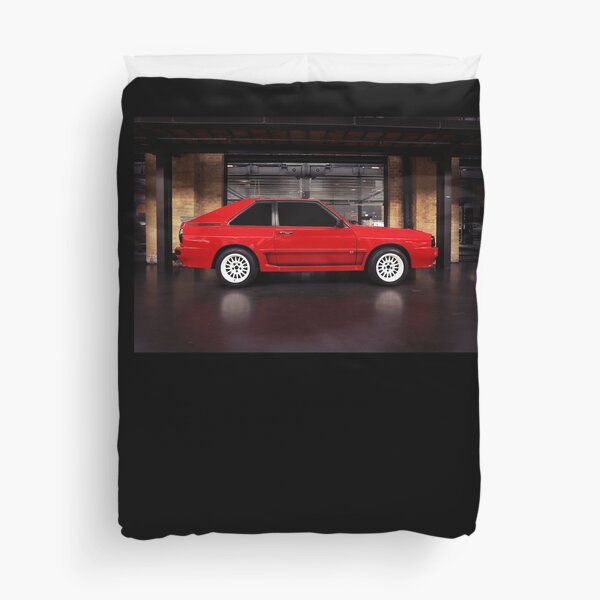 audi quattro, Oldtimer Poster Bettbezug