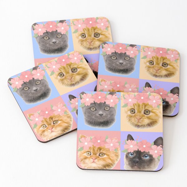 Item preview, Cute Kittens with Flower Crowns designed and sold by quinellie.