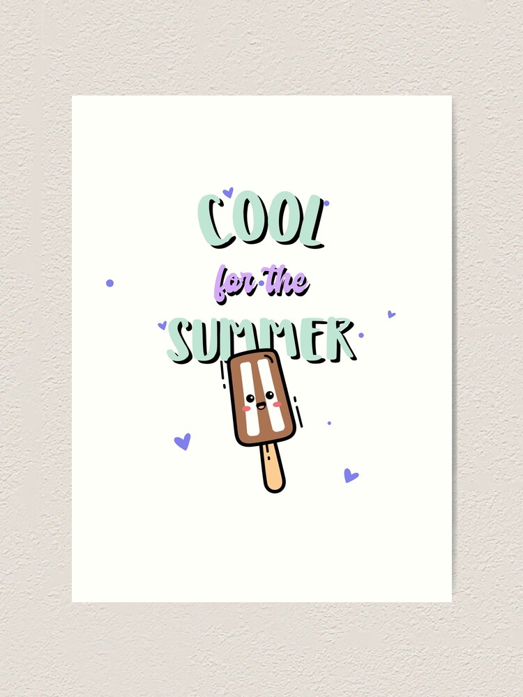 "Cool For Summer (Ice Cream Bar)" Art Print for Sale by BumiPrints