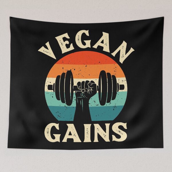 Item preview, Retro Vintage Vegan Gains designed and sold by ReignGFX.