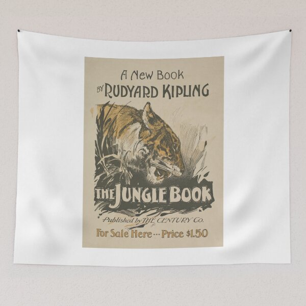 Item preview, Dschungelbuch - Rudyard Kipling Vintage Buchplakat   designed and sold by DoaiXoia.
