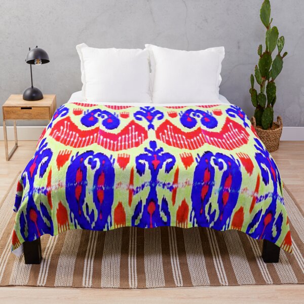 Item preview, Exotic flower ikat patterns designs - rainbow tribal designs designed and sold by LeFabriqueOuz.