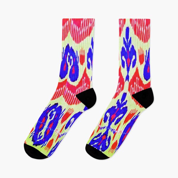 Item preview, Exotic flower ikat patterns designs - rainbow tribal designs designed and sold by LeFabriqueOuz.