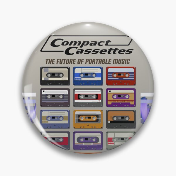 Item preview, Compact Cassettes - The Future of Portable Music (Analogue VS Digital? Analogue Sounds Better!) Retro Style ad for Audio Tapes (Black Text) designed and sold by RetroTeeStudio.