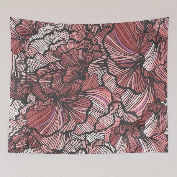Item preview, Hand drawn floral pattern with roses designed and sold by hmorena.