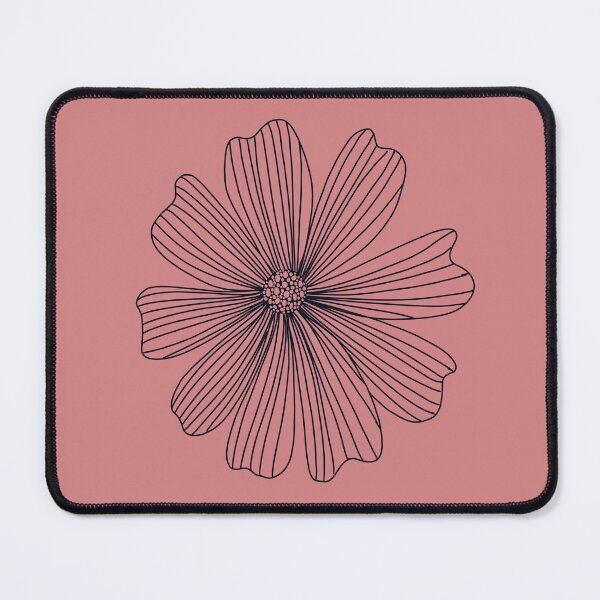 Item preview, Line art of a floral flower - pink designed and sold by Eve :).