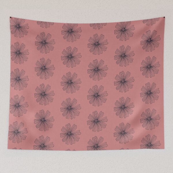 Item preview, Line art of a floral flower - pink designed and sold by Eve :).