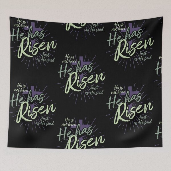 Item preview, Easter Cross He Has Risen Jesus Christian Religious designed and sold by Berman True.