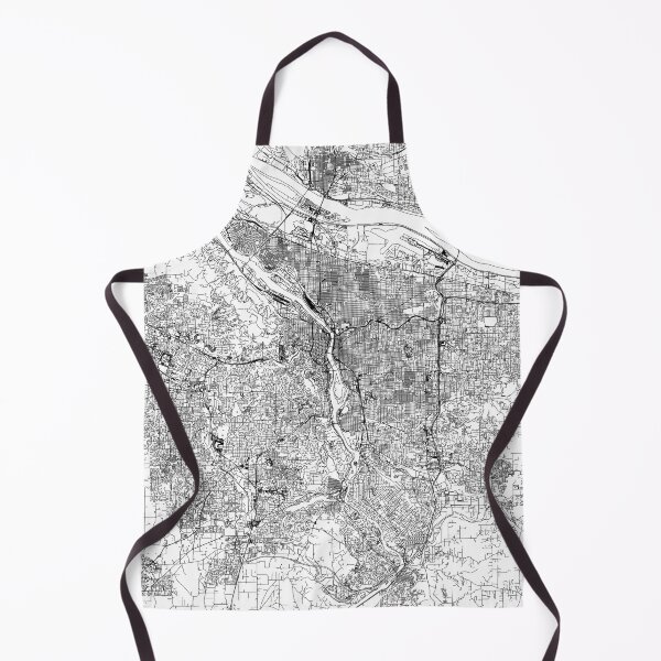 Item preview, Portland White Map designed and sold by multiplicitymap.