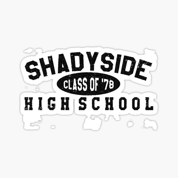 "Shadyside High School from Fear Street 1978 " Sticker by