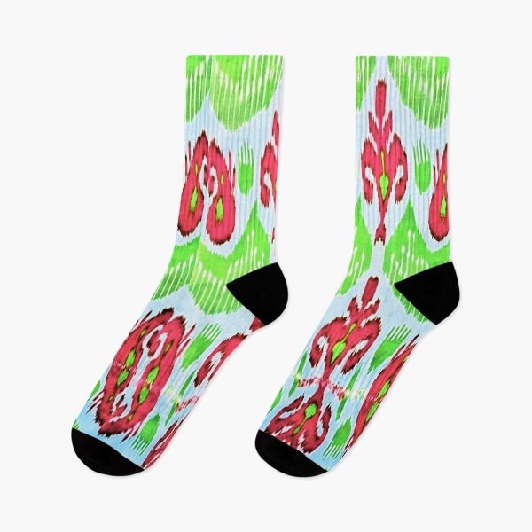 Item preview, Exotic flower ikat patterns designs - rainbow tribal designs designed and sold by LeFabriqueOuz.