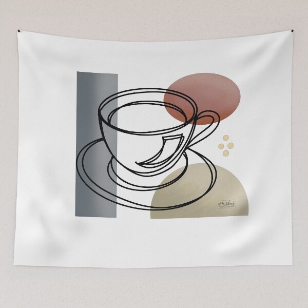 Item preview, Love my coffee line art designed and sold by MoTekent.