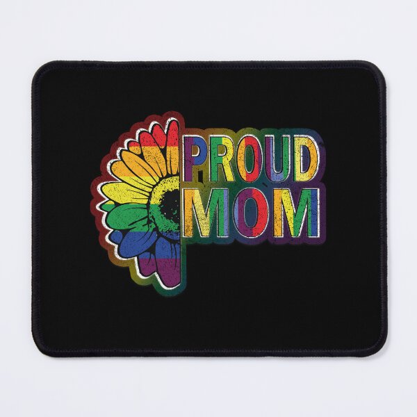 Item preview, Proud Mom Gay Lesbian LGBTQ Pride Rainbow Sunflower designed and sold by Art2Me.