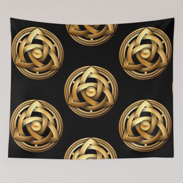 Item preview, Gold Celtic Triquetra Shield  designed and sold by Theresa8706735.