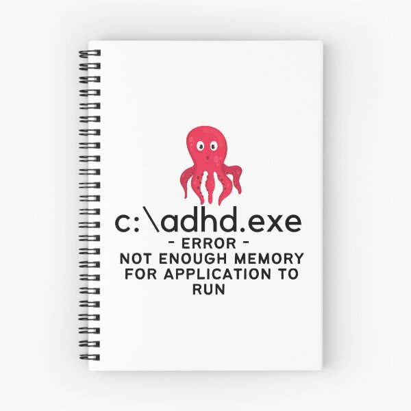 Item preview, ADHD - C:\ADHD.EXE - Error - Not enough Memory for application to run designed and sold by TheBerriesADHD.
