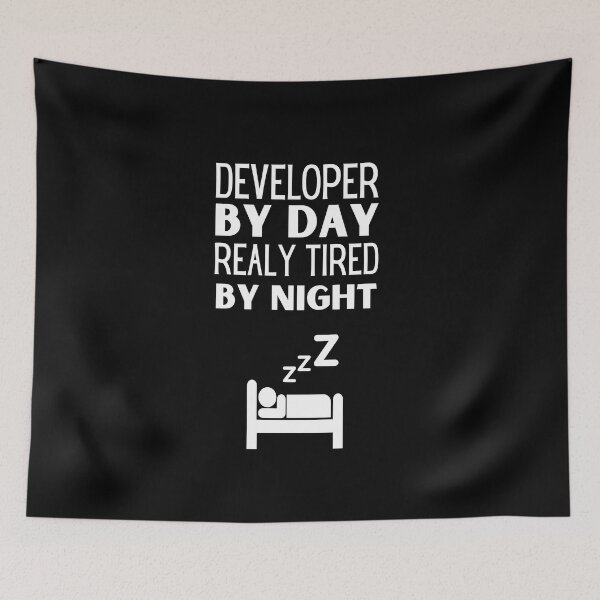 Item preview, developer Job Fun Gift for every developer Funny Slogan Work Worker designed and sold by Thetruemo.