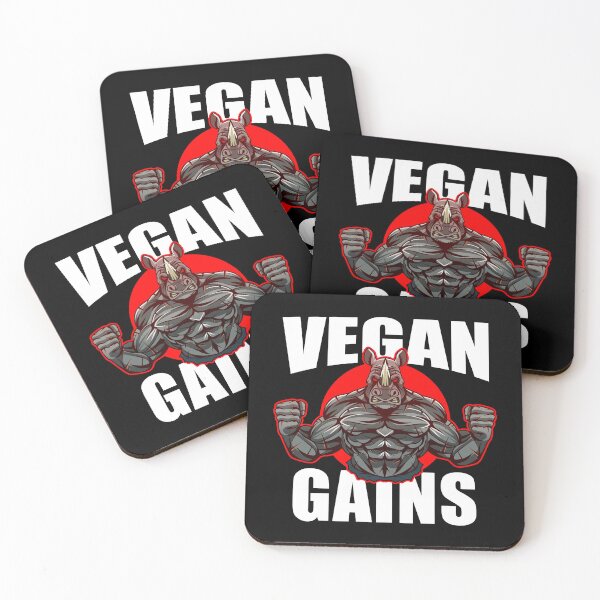 Item preview, Vegan Gains Gym Strength designed and sold by ReignGFX.