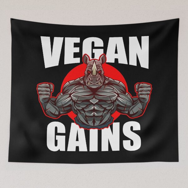 Item preview, Vegan Gains Gym Strength designed and sold by ReignGFX.