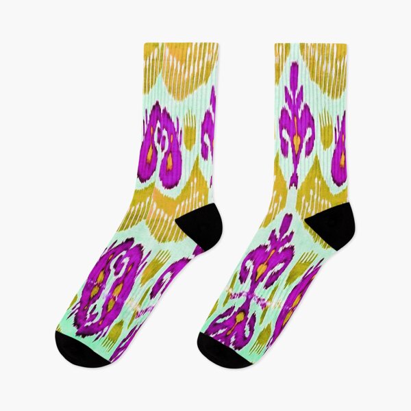 Item preview, Exotic flower ikat patterns designs - rainbow tribal designs designed and sold by LeFabriqueOuz.