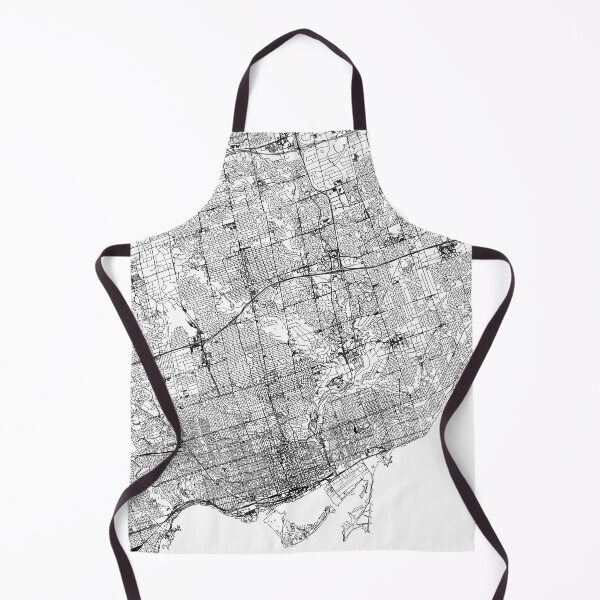 Item preview, Toronto White Map designed and sold by multiplicitymap.