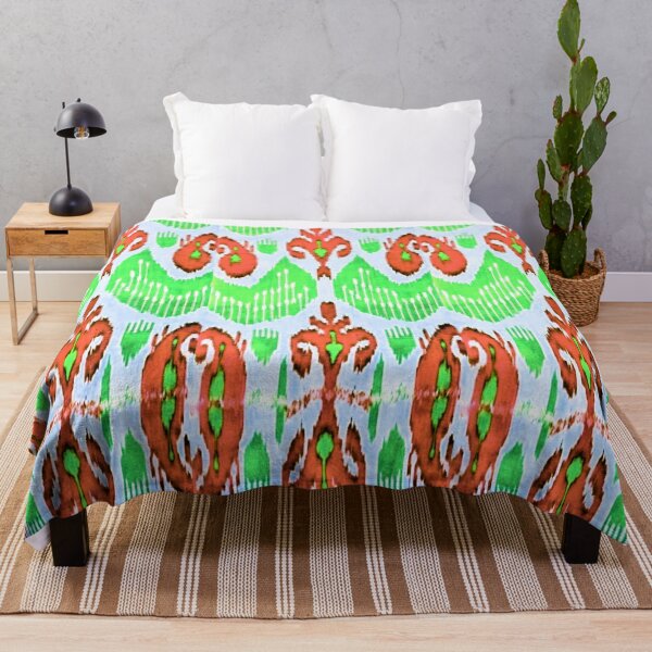 Item preview, Exotic flower ikat patterns designs - rainbow tribal designs designed and sold by LeFabriqueOuz.