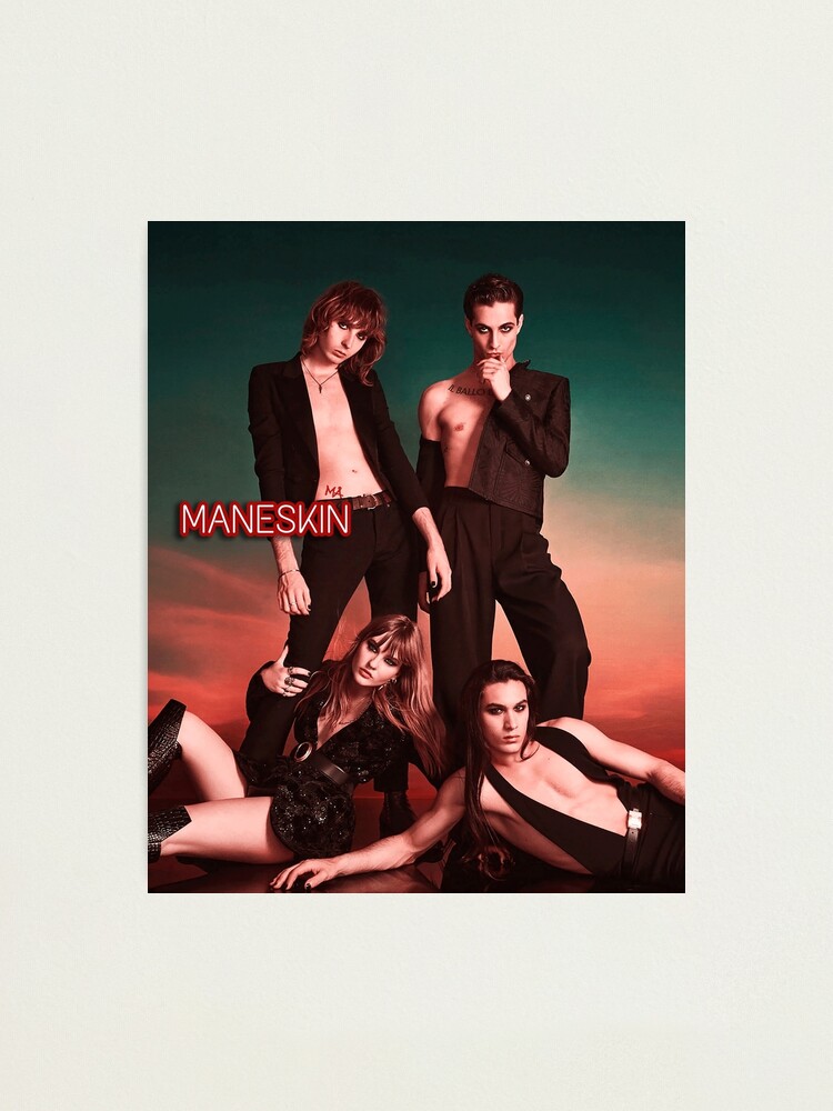 Maneskin Rainbow Pride Måneskin Lgbt Photographic Print For Sale By