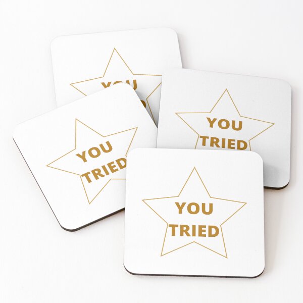 Item preview, You tried gold star designed and sold by Gill_Shop.