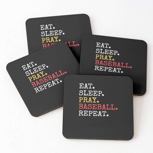 Item preview, Eat Sleep Pray Baseball Repeat Christian Catholic designed and sold by Berman True.