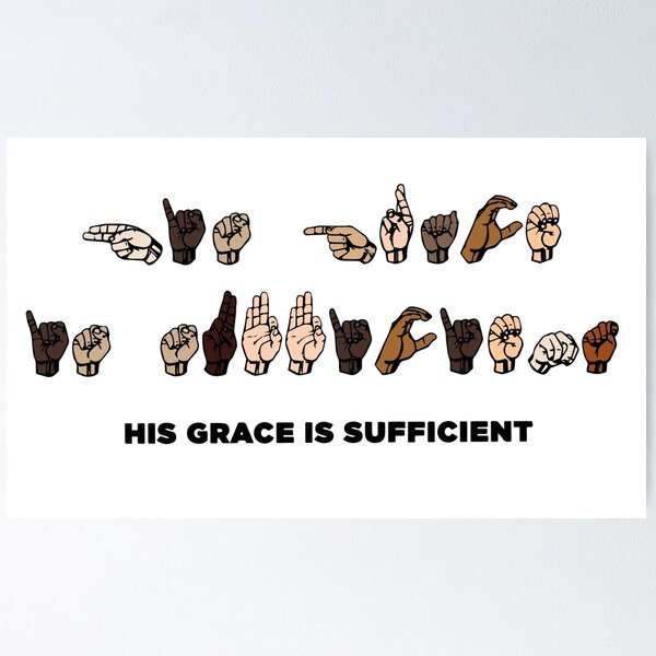 Item preview, His Grace is sufficient designed and sold by lynseystrese.