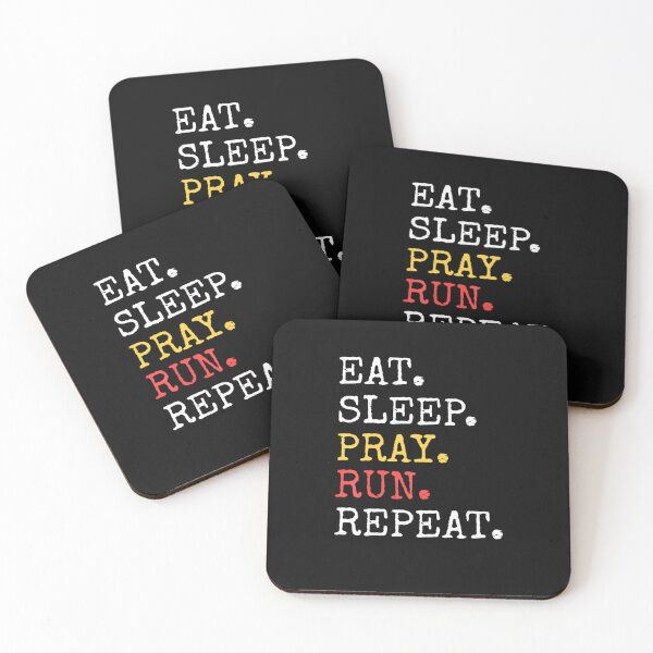 Item preview, Eat Sleep Pray Run Repeat Christian Catholic designed and sold by Berman True.