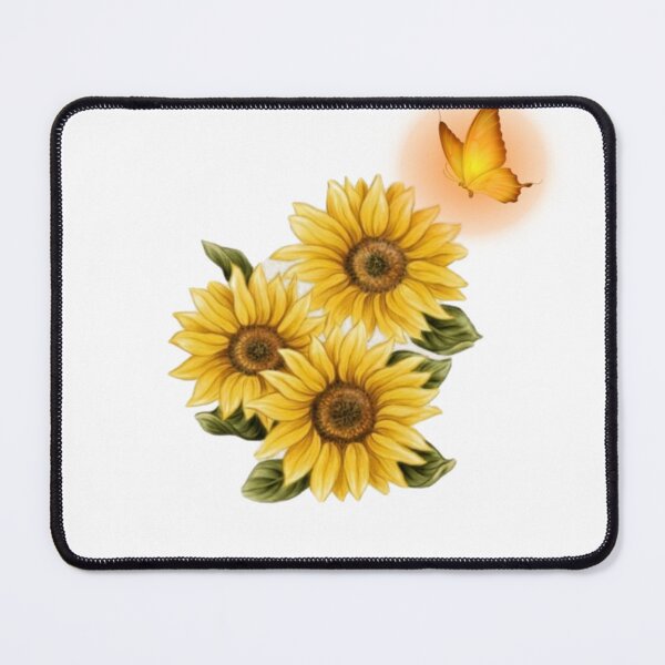Item preview, Sunflower butterflies dreams monarchs Natural (aesthetic yellow) designed and sold by Nbartstore.