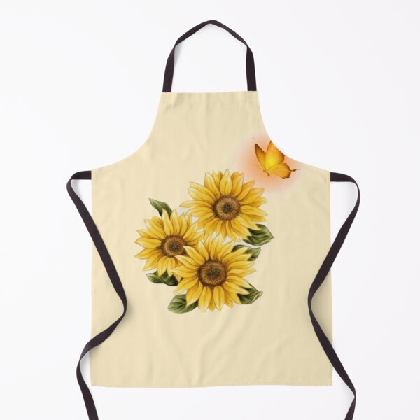 Item preview, Sunflower butterflies dreams monarchs Natural (aesthetic yellow) designed and sold by Nbartstore.