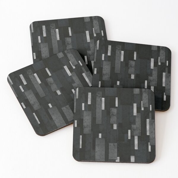 Item preview, Silver and Black Urban Charcoal Spires designed and sold by AmbienceArt.